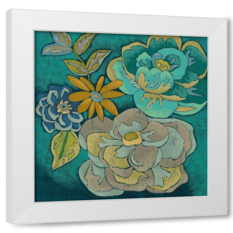 Trousseau Chintz II White Modern Wood Framed Art Print by Zarris, Chariklia