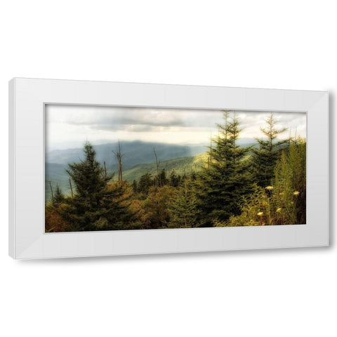 Early Autumn Vista White Modern Wood Framed Art Print by Head, Danny
