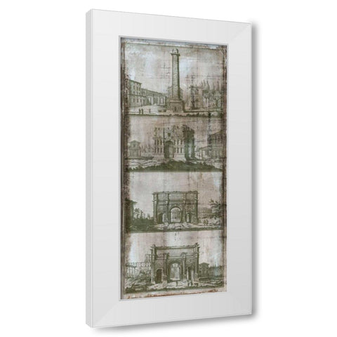 Architectural Survey I White Modern Wood Framed Art Print by Vision Studio