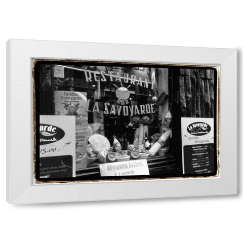 Cafe Charm - Paris VI White Modern Wood Framed Art Print by DeNardo, Laura
