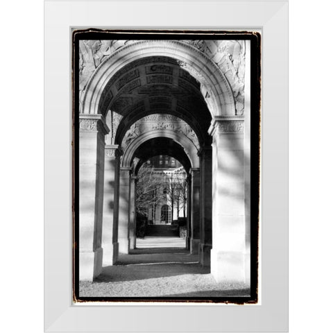 Parisian Archways I White Modern Wood Framed Art Print by DeNardo, Laura