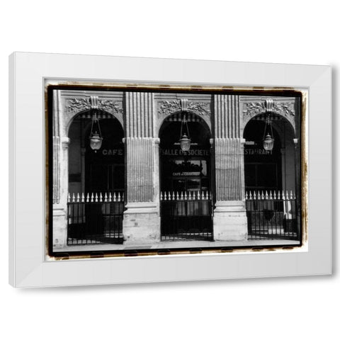 Parisian Archways III White Modern Wood Framed Art Print by DeNardo, Laura