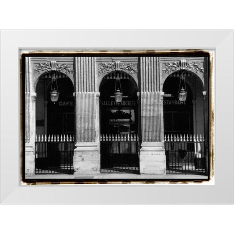 Parisian Archways III White Modern Wood Framed Art Print by DeNardo, Laura