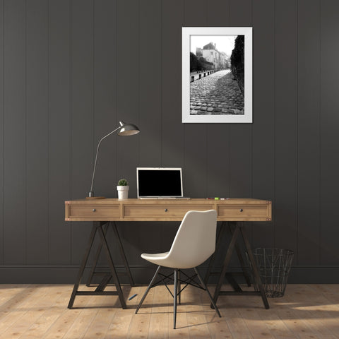 Parisian Walkway II White Modern Wood Framed Art Print by DeNardo, Laura