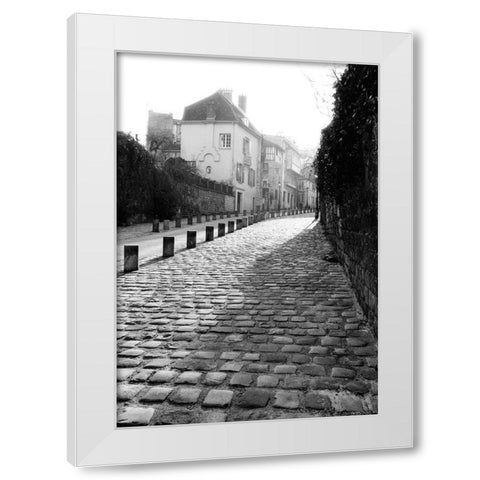 Parisian Walkway II White Modern Wood Framed Art Print by DeNardo, Laura