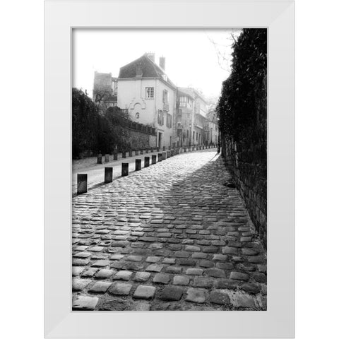 Parisian Walkway II White Modern Wood Framed Art Print by DeNardo, Laura