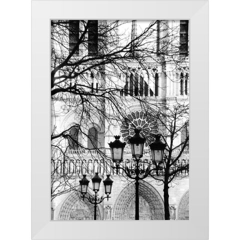 Notre Dame Cathedral II White Modern Wood Framed Art Print by DeNardo, Laura