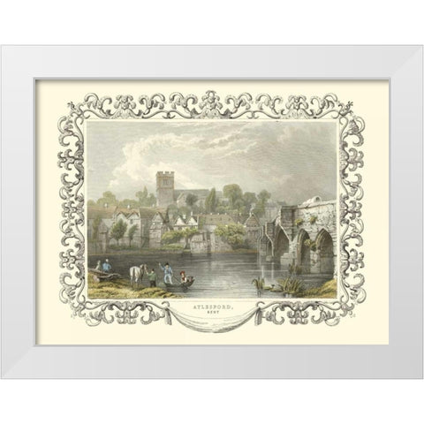 Aylesford White Modern Wood Framed Art Print by Tombleson