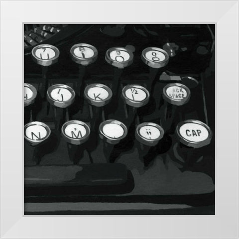 Graphic Type I White Modern Wood Framed Art Print by Meagher, Megan