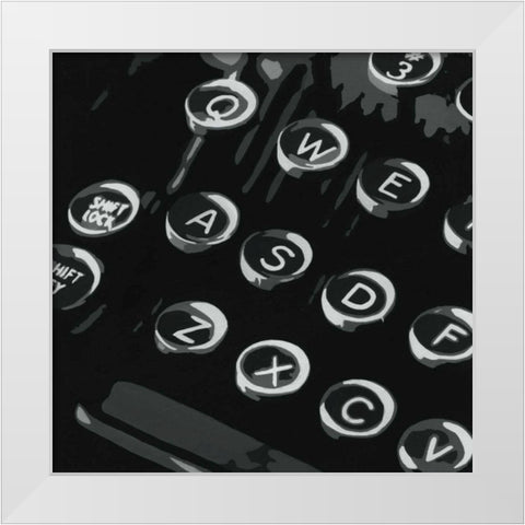 Graphic Type III White Modern Wood Framed Art Print by Meagher, Megan