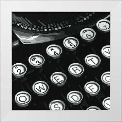 Graphic Type IV White Modern Wood Framed Art Print by Meagher, Megan