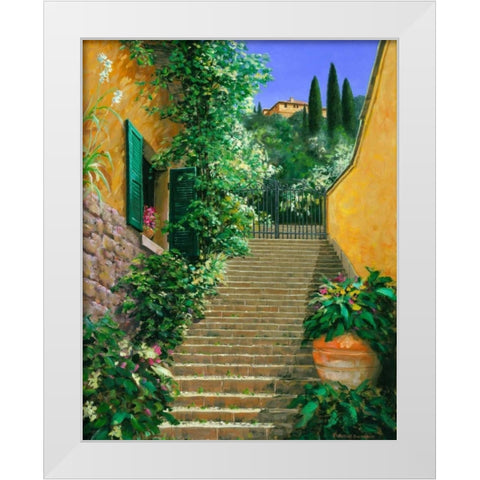 Loft Heights White Modern Wood Framed Art Print by Swanson, Michael