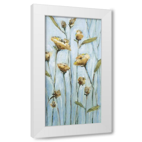 Wishing Blooms White Modern Wood Framed Art Print by Long, Christina