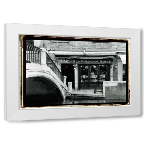A Venetian Stroll I White Modern Wood Framed Art Print by DeNardo, Laura