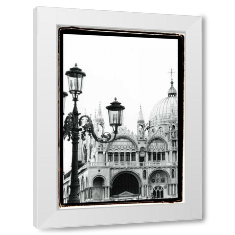 A Venetian Stroll V White Modern Wood Framed Art Print by DeNardo, Laura