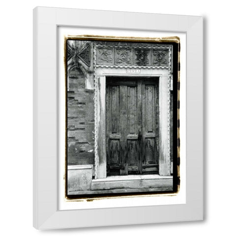 The Doors of Venice I White Modern Wood Framed Art Print by DeNardo, Laura