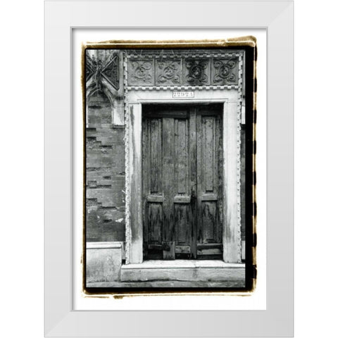 The Doors of Venice I White Modern Wood Framed Art Print by DeNardo, Laura