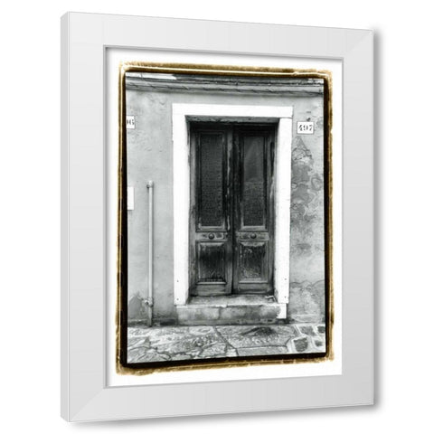 The Doors of Venice II White Modern Wood Framed Art Print by DeNardo, Laura
