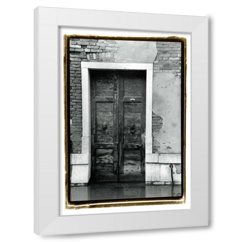 The Doors of Venice III White Modern Wood Framed Art Print by DeNardo, Laura