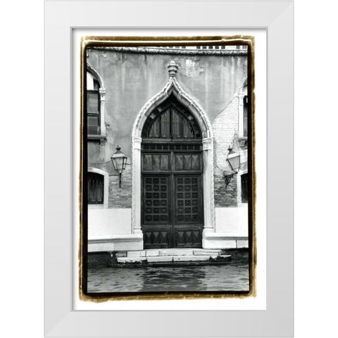 The Doors of Venice V White Modern Wood Framed Art Print by DeNardo, Laura