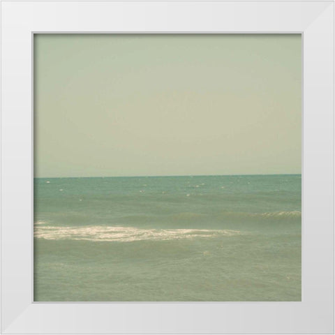 Carolina Beach I White Modern Wood Framed Art Print by Ludwig, Alicia