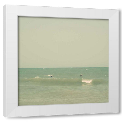 Carolina Beach III White Modern Wood Framed Art Print by Ludwig, Alicia