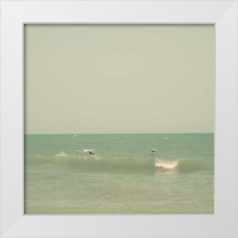 Carolina Beach III White Modern Wood Framed Art Print by Ludwig, Alicia