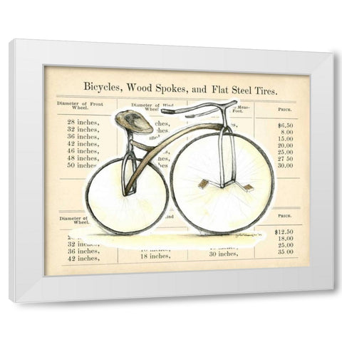 Lets Go For a Spin II White Modern Wood Framed Art Print by Goldberger, Jennifer