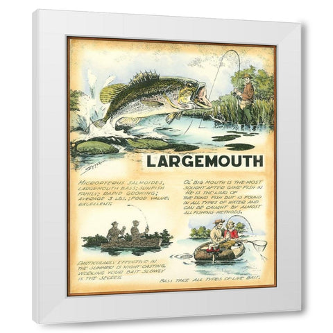 Large Mouth White Modern Wood Framed Art Print by Settle, Robert