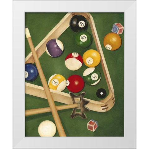 Rackem Up II White Modern Wood Framed Art Print by Goldberger, Jennifer