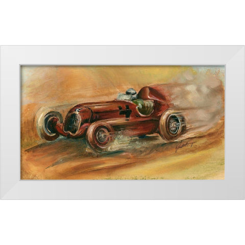 Le Mans 1935 White Modern Wood Framed Art Print by Harper, Ethan
