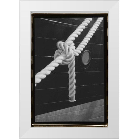 Secure Harbor White Modern Wood Framed Art Print by DeNardo, Laura