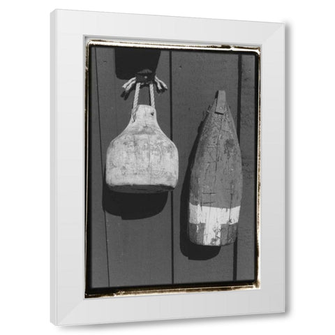 Marks the Spot White Modern Wood Framed Art Print by DeNardo, Laura