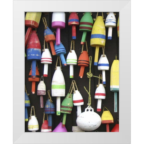 Northeast Harbor I White Modern Wood Framed Art Print by Fagalde, Jarman