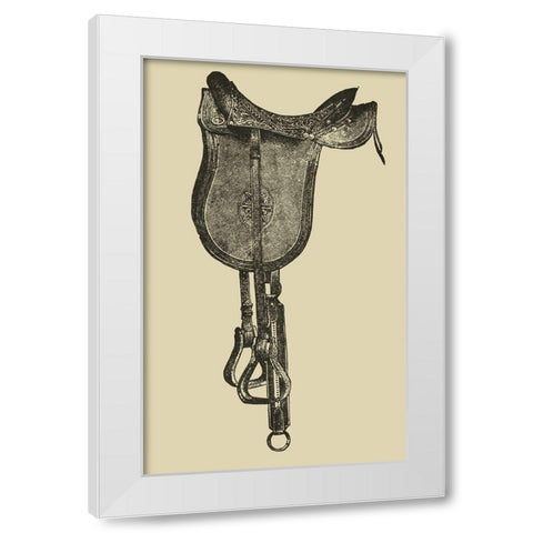 Antique Saddle IV White Modern Wood Framed Art Print by Vision Studio