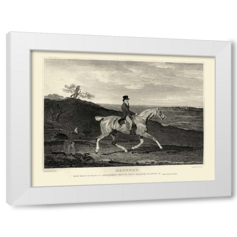 Hackney White Modern Wood Framed Art Print by Scott, John