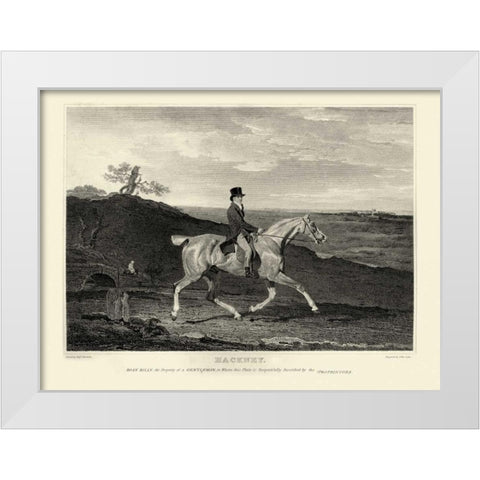 Hackney White Modern Wood Framed Art Print by Scott, John