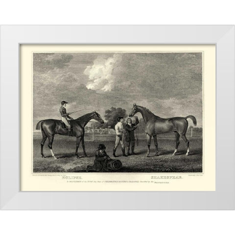 Eclipse and Shakespeare White Modern Wood Framed Art Print by Scott, John