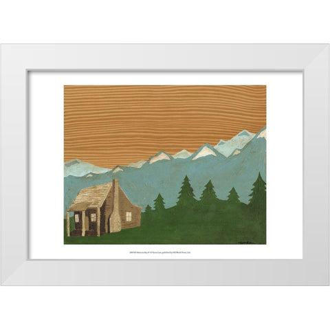 Montana Sky 1 White Modern Wood Framed Art Print by Lam, Vanna