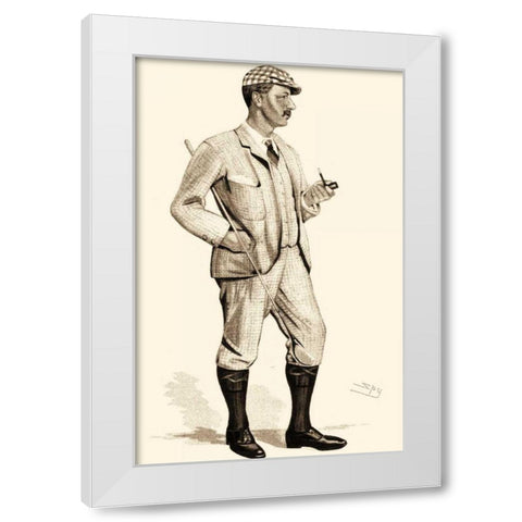Vanity Fair Golfers I White Modern Wood Framed Art Print by Spy