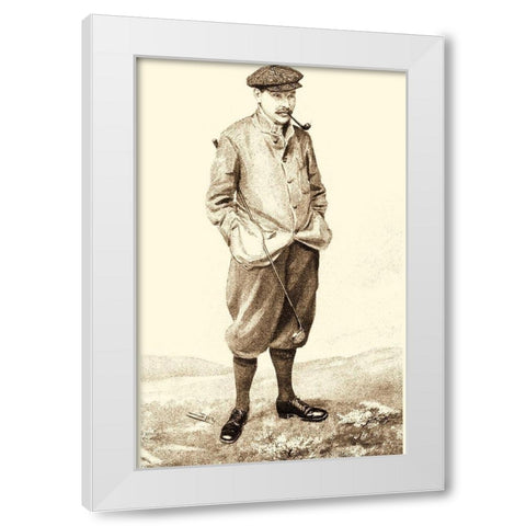 Vanity Fair Golfers IV White Modern Wood Framed Art Print by Spy