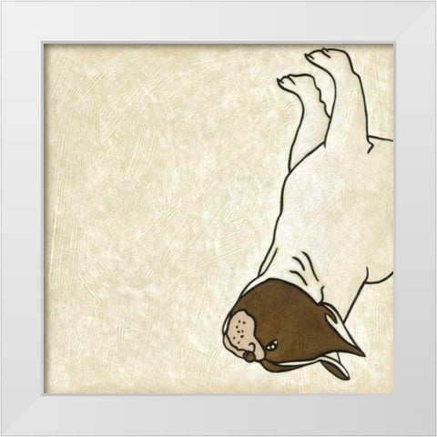 Good Dog I White Modern Wood Framed Art Print by Zarris, Chariklia