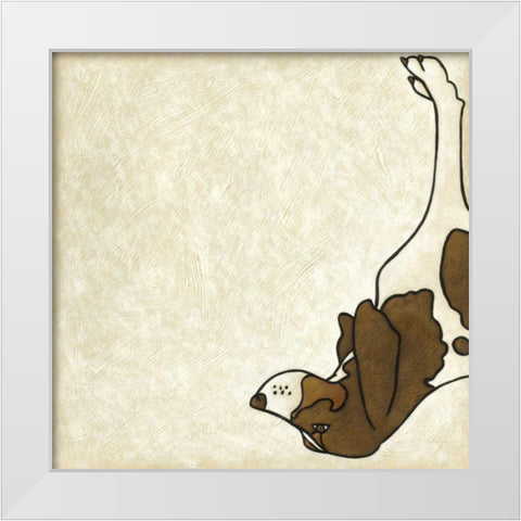 Good Dog III White Modern Wood Framed Art Print by Zarris, Chariklia