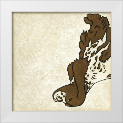 Good Dog IV White Modern Wood Framed Art Print by Zarris, Chariklia