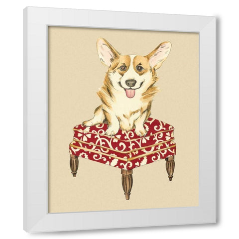 Pampered Pet III White Modern Wood Framed Art Print by Zarris, Chariklia