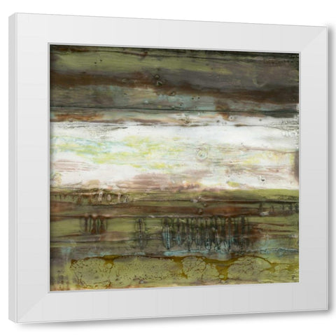 Speckled Plane II White Modern Wood Framed Art Print by Goldberger, Jennifer