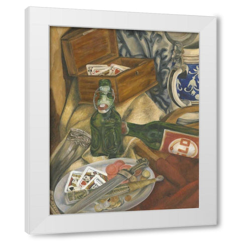 Beer Indulgences I White Modern Wood Framed Art Print by Goldberger, Jennifer