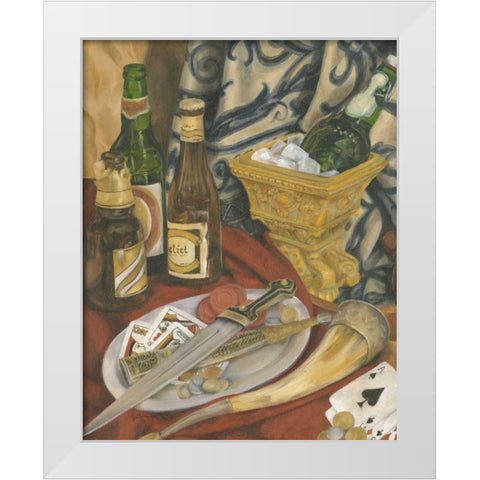 Beer Indulgences II White Modern Wood Framed Art Print by Goldberger, Jennifer