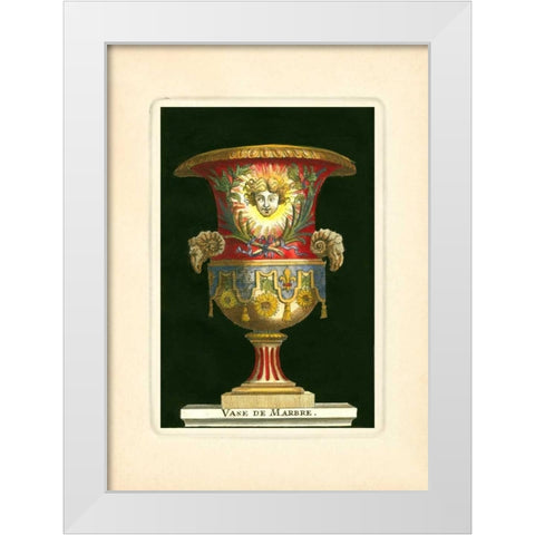 Vase with Sunflowers White Modern Wood Framed Art Print by Thomassin, S.