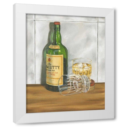 Scotch Series I White Modern Wood Framed Art Print by Goldberger, Jennifer